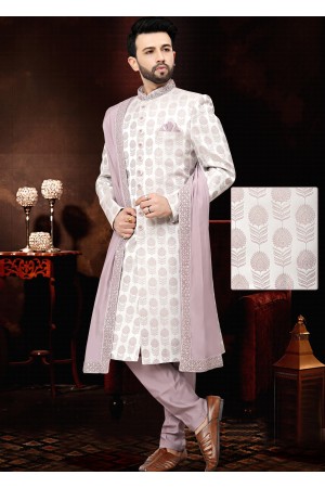Light Purple Indo Western Sherwani